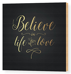 Cher – Believe Gold Foil Wood Print